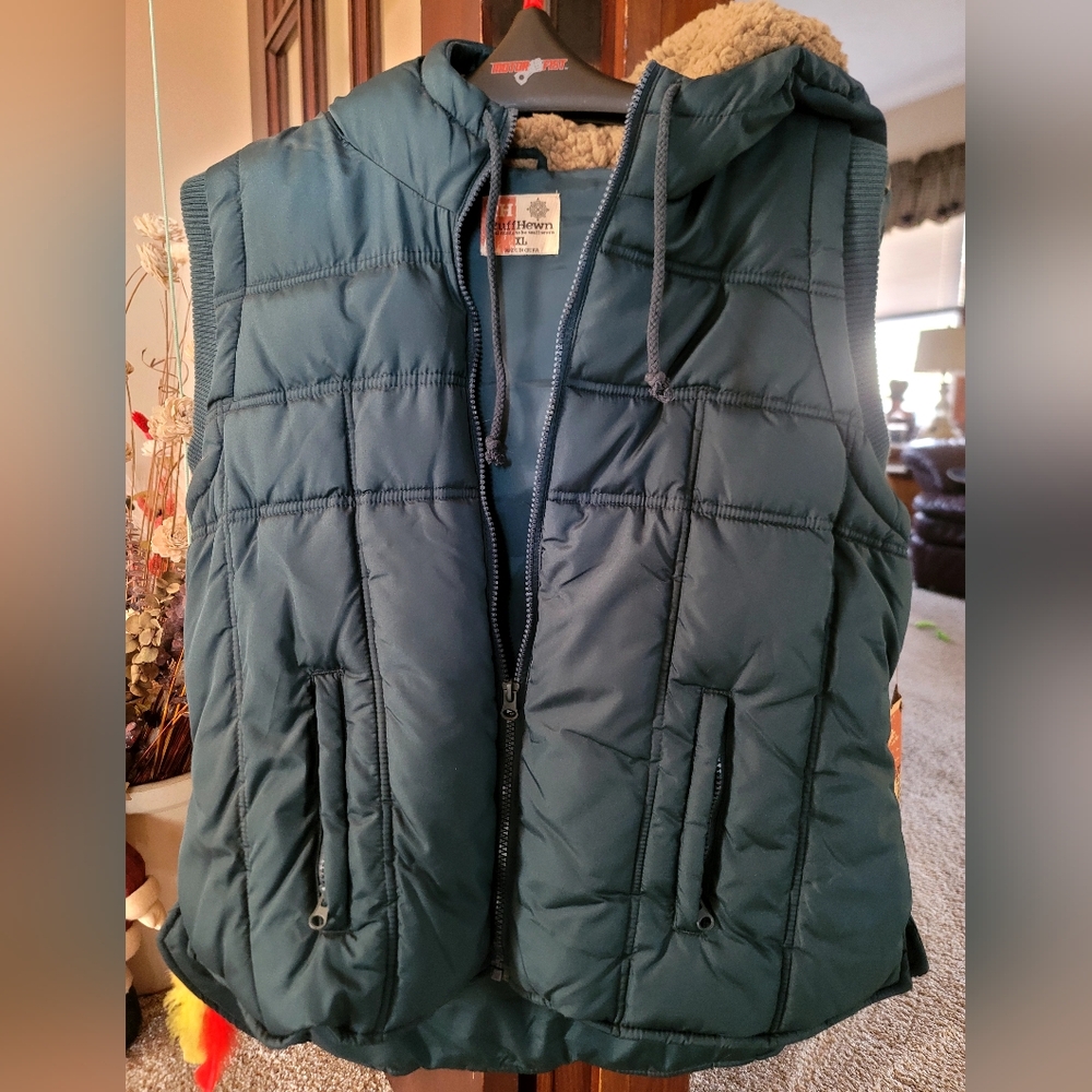 Women's Green Puffer Vest